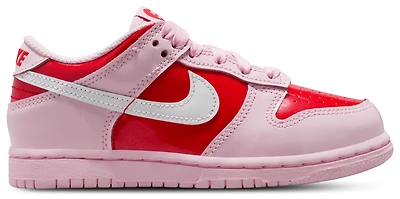 Nike Girls Dunk Low Valentines Day - Girls' Preschool Shoes Pink Foam/Summit White/Red