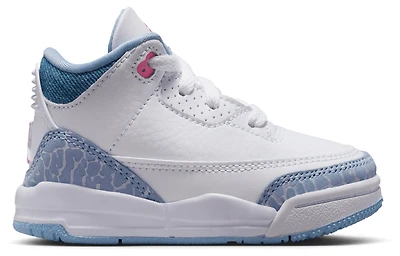 Jordan Girls Retro 3 - Girls' Toddler Shoes Pink Glow/White/Cobalt Bliss