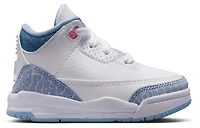 Jordan Girls Retro 3 - Girls' Toddler Shoes Pink Glow/White/Cobalt Bliss