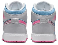 Jordan Girls Air 1 Mid - Girls' Grade School Shoes Cobalt Bliss/Pink Glow/White
