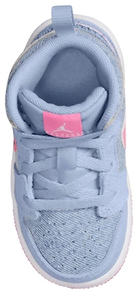 Jordan Girls AJ1 Mid SE - Girls' Toddler Shoes Pink Glow/Cobalt Bliss/White