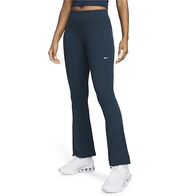 Nike NSW Chill Knit Mediun Rib Flare Pant - Women's