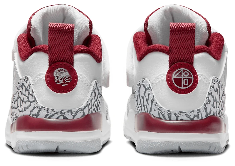 Jordan Boys Jordan Spizike Low - Boys' Toddler Shoes White/Team Red/Wolf Grey Size 04.0
