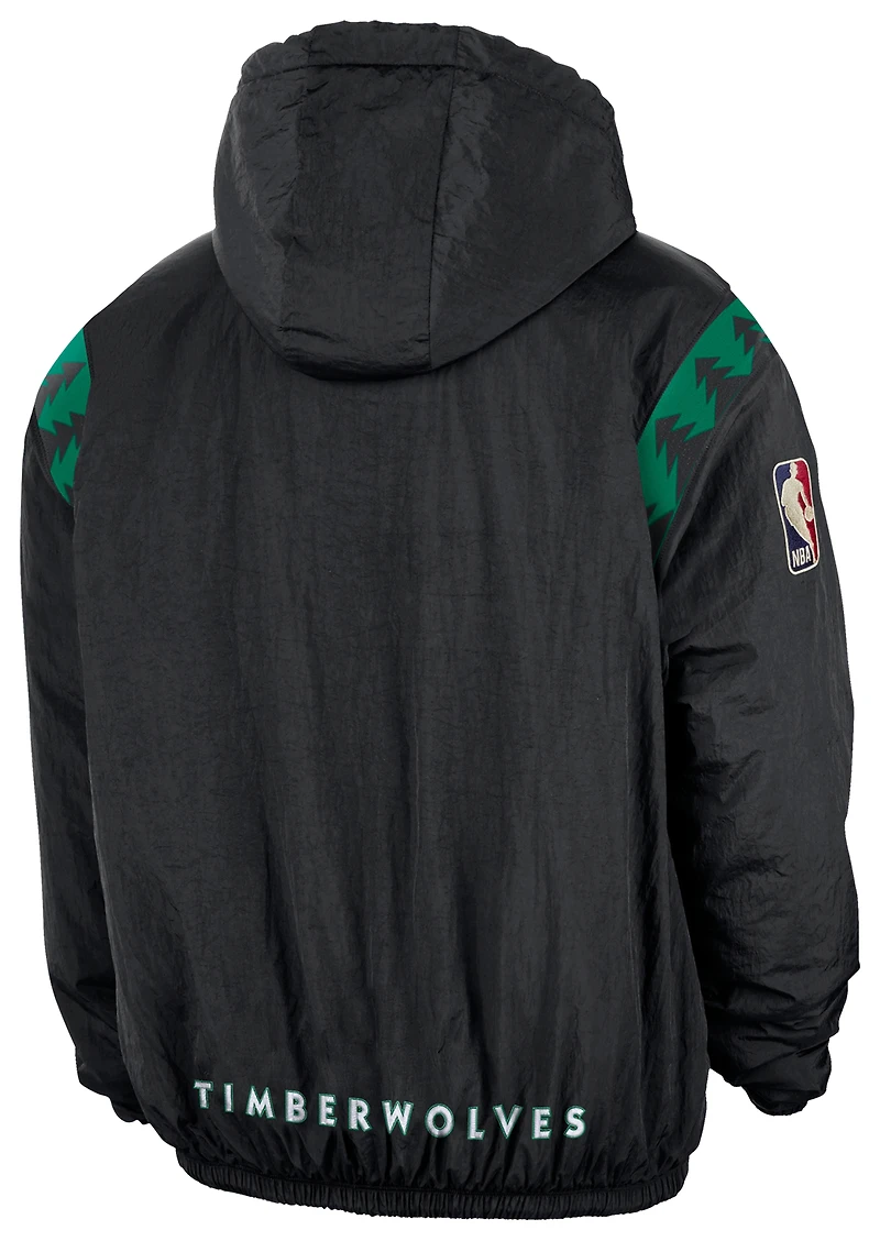 Nike Timberwolves Woven LND Half-Zip Hoodie - Men's
