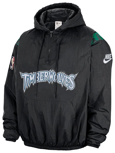 Nike Timberwolves Woven LND Half-Zip Hoodie - Men's