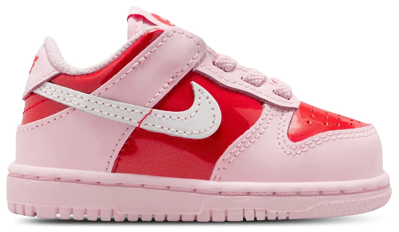 Nike Girls Dunk Low Valentines Day - Girls' Toddler Basketball Shoes Pink Foam/Summit White/Red