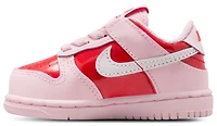 Nike Girls Dunk Low Valentines Day - Girls' Toddler Basketball Shoes Pink Foam/Summit White/Red