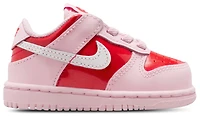 Nike Girls Dunk Low Valentines Day - Girls' Toddler Basketball Shoes Pink Foam/Summit White/Red