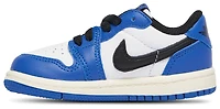 Jordan Boys AJ1 Retro Low OG - Boys' Toddler Shoes White/Black/Blue