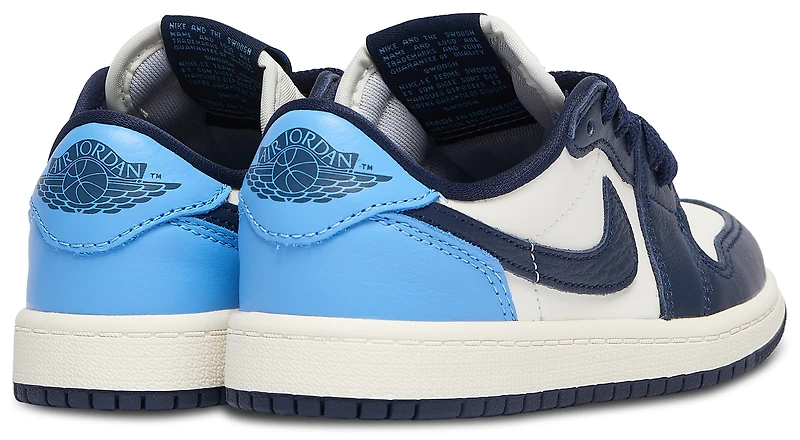 Jordan Boys Jordan Retro 1 Low OG - Boys' Preschool Shoes Obsidian/University Blue/Sail Size 03.0