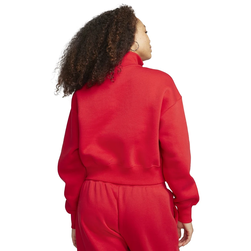 Nike Style Fleece Crop Quarter-Zip - Women's