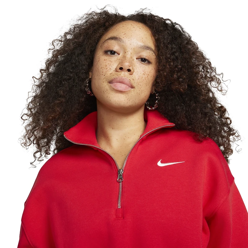 Nike Style Fleece Crop Quarter-Zip - Women's
