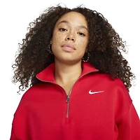 Nike Style Fleece Crop Quarter-Zip - Women's