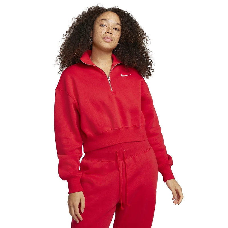 Nike Style Fleece Crop Quarter-Zip - Women's