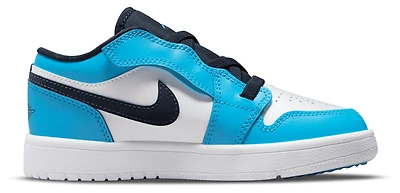 Jordan Boys AJ 1 Low - Boys' Preschool Shoes White/Blue/Blue