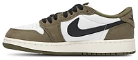 Jordan Boys AJ 1 Retro Low OG - Boys' Grade School Shoes White/Olive/Black