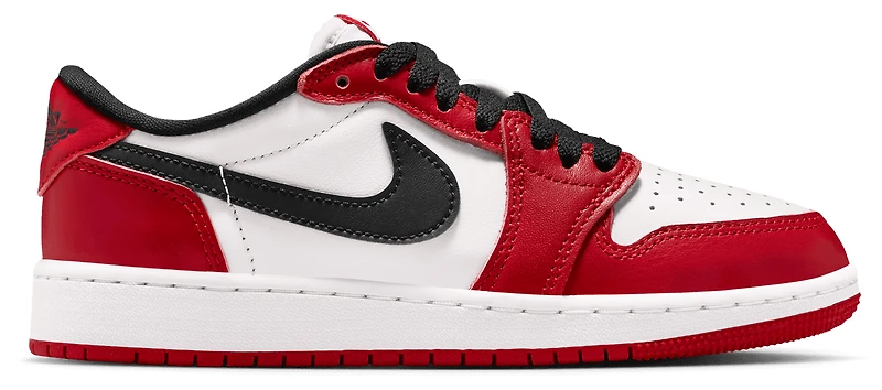 Jordan Boys AJ 1 Retro Low OG - Boys' Grade School Shoes Summit White/Black/Varisty Red
