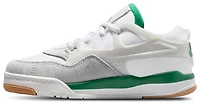 Jordan Boys AJ 4 RM - Boys' Preschool Shoes White/Green/Grey