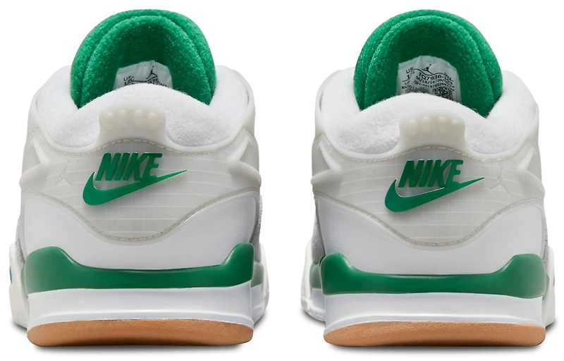 Jordan Boys AJ 4 RM - Boys' Preschool Shoes White/Green/Grey