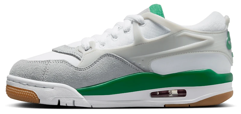Jordan Boys Jordan AJ 4 RM - Boys' Grade School Shoes White/Grey/Green Size 07.0