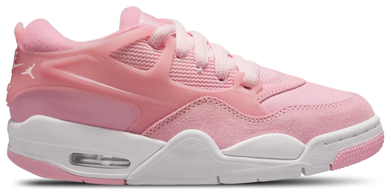 Jordan Girls AJ 4 Remastered - Girls' Grade School Shoes Soft Pink/White