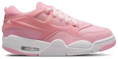 Jordan Girls AJ 4 Remastered - Girls' Grade School Shoes Soft Pink/White