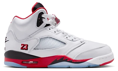 Jordan Boys Air 5 Retro OG - Boys' Grade School Shoes White/Black/Fire Red