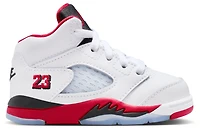 Jordan Boys Retro 5 OG - Boys' Toddler Shoes White/Fire Red/Black