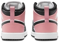 Jordan Girls AJ 1 Mid - Girls' Preschool Basketball Shoes White/Black