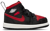 Jordan Boys AJ 1 Mid - Boys' Toddler Basketball Shoes Red/White/Black