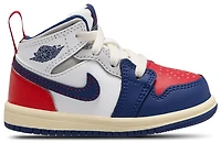 Jordan Boys AJ 1 Mid - Boys' Toddler Basketball Shoes White/Blue