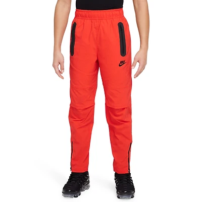 Nike Boys Tech Woven Pants-PD - Boys' Grade School Light Crimson/Black