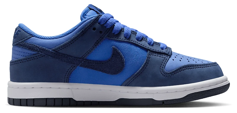 Nike Boys Dunk Low SE - Boys' Grade School Basketball Shoes Comet Blue/White/Midnight Navy