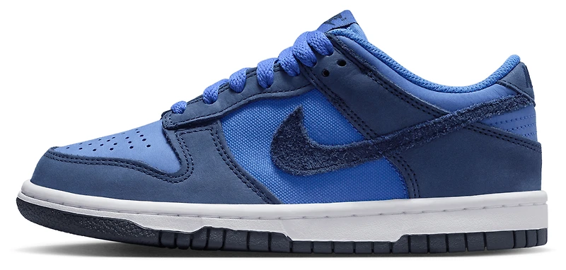Nike Boys Dunk Low SE - Boys' Grade School Basketball Shoes Comet Blue/White/Midnight Navy