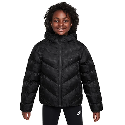 Nike Boys ADP Puffer GX - Boys' Grade School Black/White
