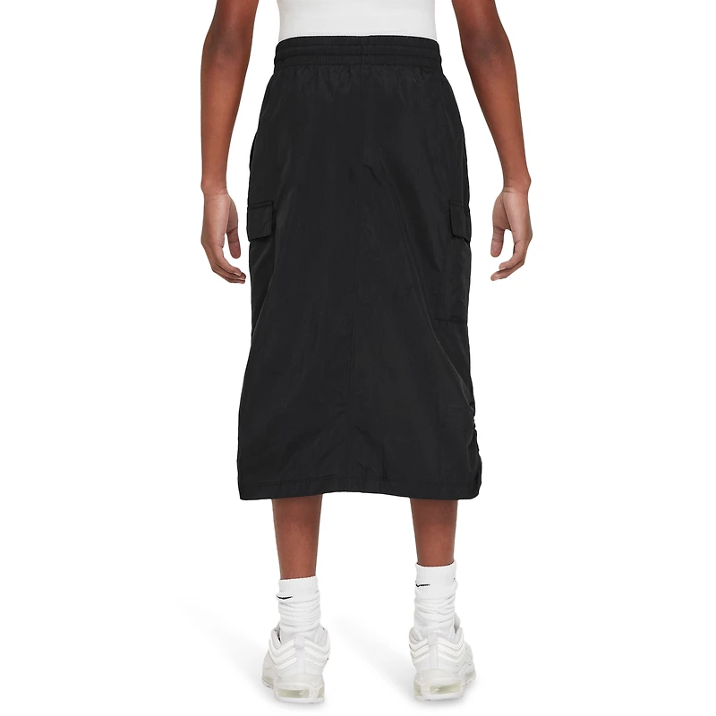 Nike Girls Sty Star Woven Skirt - Girls' Grade School White/Black