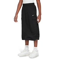 Nike Girls Sty Star Woven Skirt - Girls' Grade School White/Black