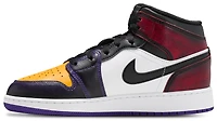 Jordan Boys 1 Mid SE NAJ9 - Boys' Grade School Shoes Black/White/True Red