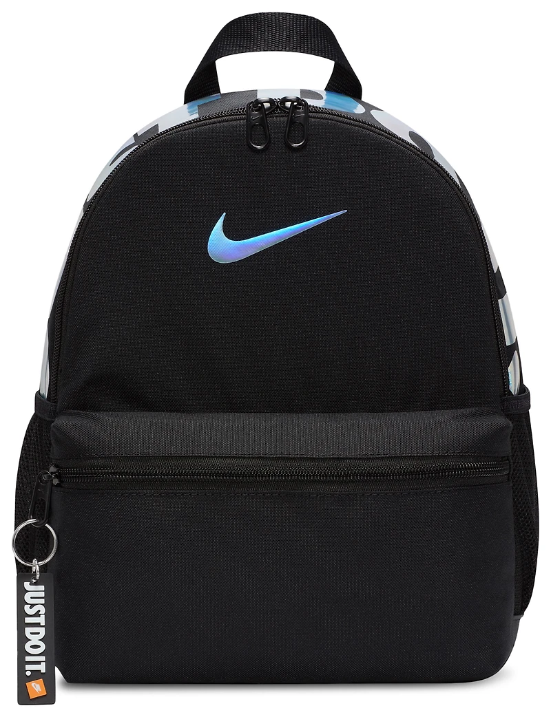 Nike Girls Nike Brasilia Just Do It Backpack - Girls' Grade School Black/Black Size One Size