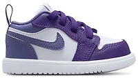Jordan Girls AJ 1 Low - Girls' Toddler Basketball Shoes Dusty Amethyst/Court Purple
