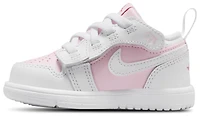 Jordan Girls AJ 1 Low - Girls' Toddler Basketball Shoes White/Red/Pink Foam