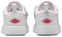 Jordan Girls AJ 1 Low - Girls' Preschool Basketball Shoes White/Pink Foam/Red