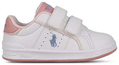 Polo Ralph Lauren Girls Heritage Court III Graphic - Girls' Toddler Shoes Hint Of Pink/White/Pink