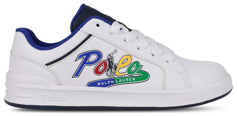 Ralph Lauren Polo Girls Heritage Court IV Graphic - Girls' Preschool Shoes White/Multi