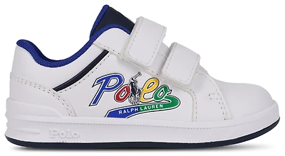 Ralph Lauren Polo Girls Heritage Court IV Graphic Ez - Girls' Toddler Shoes White/Multi