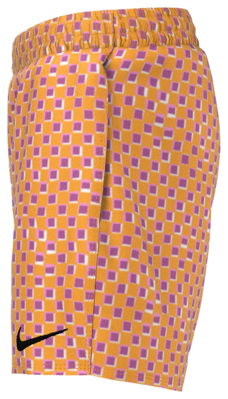 Nike Smiles Check Lap 4" Shorts - Girls' Grade School