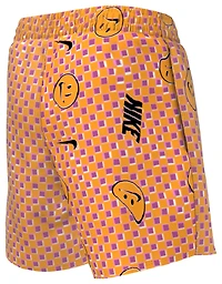 Nike Smiles Check Lap 4" Shorts - Girls' Grade School