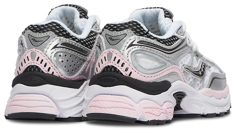 Saucony Girls Omni 9 - Girls' Toddler Shoes Silver/Pink