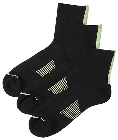 LCKR 3 Pack Performance Quarter Socks - Men's