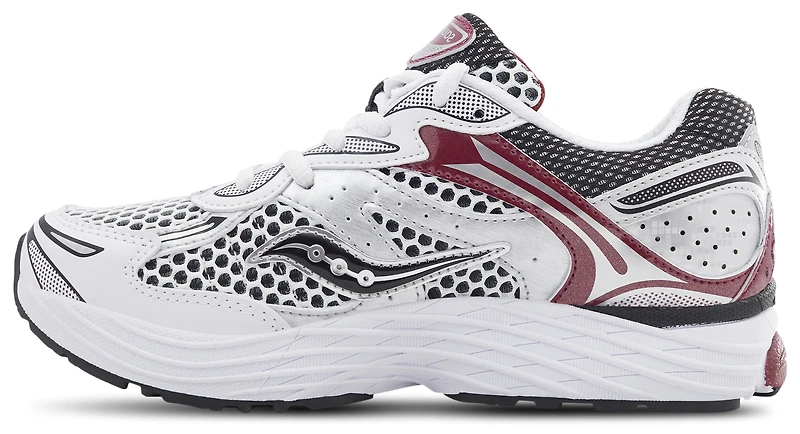 Saucony Boys Omni 9 - Boys' Grade School Shoes White/Silver/Red